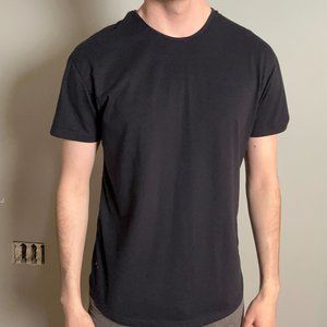 Large - Navy BYLT Basics Crewneck Drop-Cut Short Sleeve Tee: Men BYLT Signature